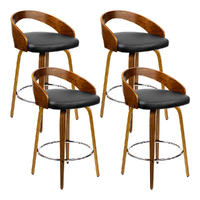 Curved back bar stool 4 pce