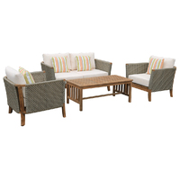 Wicker lounge set 4 pce