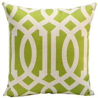 Geo Green Cushion