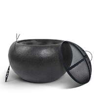 OA Fire Pit Bowl Black 61cm