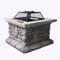 OA Fire Pit Table Square 55cm