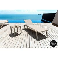 Pacific Sunlounger + Ocean Side Table 3 pce