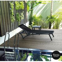 Pacific Sunlounger+Ocean Side Table 2 Pce